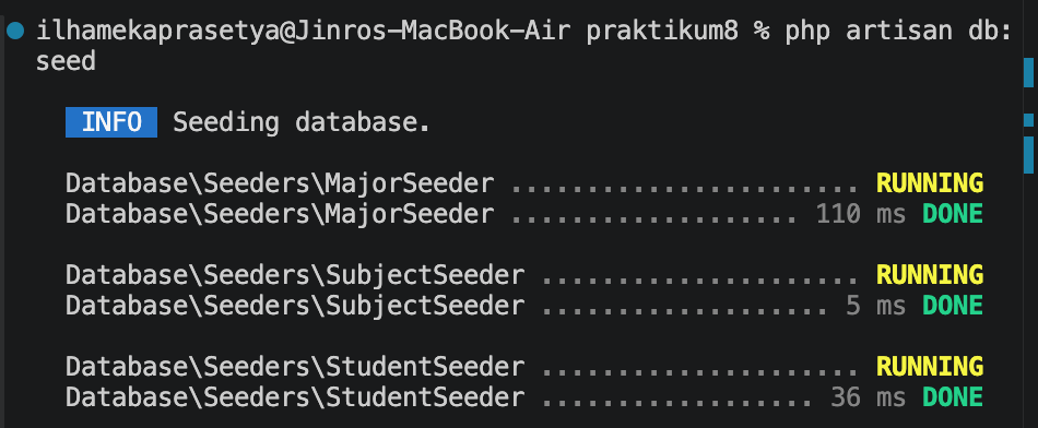 Sukses Seeding Data